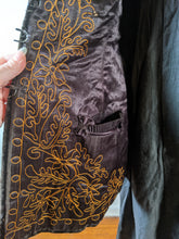 Load image into Gallery viewer, c. 1890 Silk "Seal" Plush Jacket