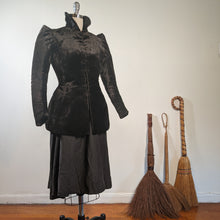 Load image into Gallery viewer, c. 1890 Silk "Seal" Plush Jacket