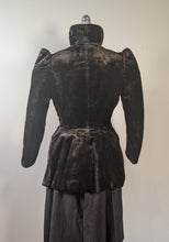 Load image into Gallery viewer, c. 1890 Silk &quot;Seal&quot; Plush Jacket