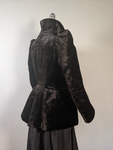 Load image into Gallery viewer, c. 1890 Silk "Seal" Plush Jacket