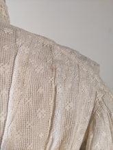 Load image into Gallery viewer, 1900s Cream Lace Shirt-Waist | Crescent Moon Collar