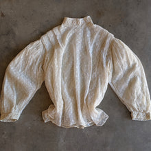 Load image into Gallery viewer, 1900s Cream Lace Shirt-Waist | Crescent Moon Collar