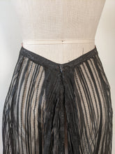 Load image into Gallery viewer, 1900s Sheer Black Lace Skirt