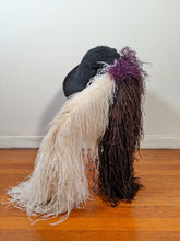 Load image into Gallery viewer, 1910s Titanic Era Beaver + Ostrich Hat