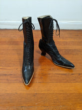 Load image into Gallery viewer, 1920s Black Lace Up Boots | Approx Sz 6-6.5