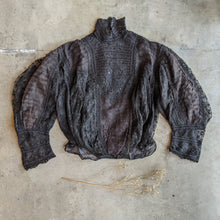 Load image into Gallery viewer, 1900s Black Lace Shirt-Waist