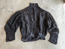 Load image into Gallery viewer, 1900s Black Lace Shirt-Waist