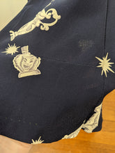 Load image into Gallery viewer, 1940s Novelty Print Rayon Dress