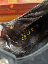 Load image into Gallery viewer, c. 1910s-1920s Black Suede Heels | Approx Sz 8