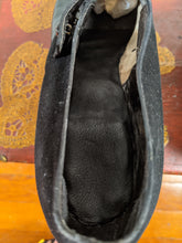 Load image into Gallery viewer, c. 1910s-1920s Black Suede Heels | Approx Sz 8