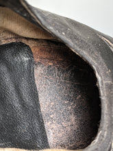 Load image into Gallery viewer, c. 1910s-1920s Black Suede Heels | Approx Sz 8