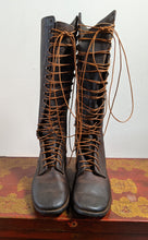 Load image into Gallery viewer, c. 1930s-1940s Tall Lace Up Logger Boots | Approx Sz 7