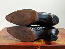 Load image into Gallery viewer, c. 1910s-1920s Black Lace Up Boots | Approx Sz 7