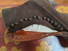 Load image into Gallery viewer, Early 1910s Brown Suede Side Button Boots | Approx Sz 5