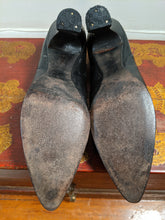 Load image into Gallery viewer, c. 1910s-1920s Black Leather Pumps | Approx Sz 8
