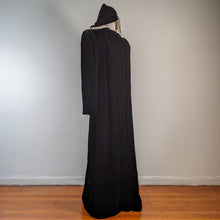 Load image into Gallery viewer, c. 1930s-1940s Hooded Velvet Cloak