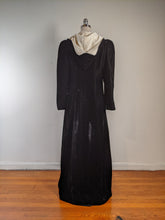 Load image into Gallery viewer, c. 1930s-1940s Hooded Velvet Cloak
