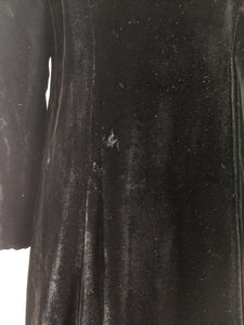 c. 1930s-1940s Hooded Velvet Cloak