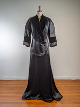 Load image into Gallery viewer, c. 1910s Black Silk Suit | Jacket + Skirt