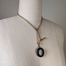 Load image into Gallery viewer, c. 1860s-80s Whitby Jet Locket on Chain