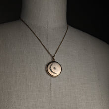 Load image into Gallery viewer, c. 1910s Moon + Star Locket and Rolo Chain