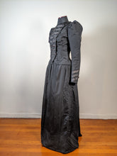 Load image into Gallery viewer, 1890s Black Dress | Bodice + Skirt