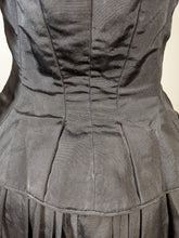 Load image into Gallery viewer, 1890s Black Dress | Bodice + Skirt