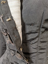 Load image into Gallery viewer, 1890s Black Dress | Bodice + Skirt