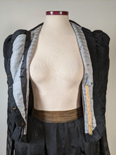 Load image into Gallery viewer, 1890s Black Dress | Bodice + Skirt