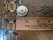 Load image into Gallery viewer, c. 1910s Moon + Star Locket and Rolo Chain
