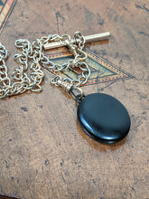 Load image into Gallery viewer, c. 1860s-80s Whitby Jet Locket on Chain