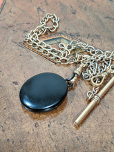 Load image into Gallery viewer, c. 1860s-80s Whitby Jet Locket on Chain