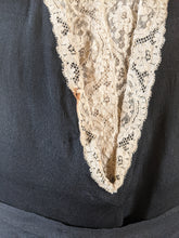 Load image into Gallery viewer, c. 1919-1920 Black Silk Dress