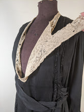 Load image into Gallery viewer, c. 1919-1920 Black Silk Dress