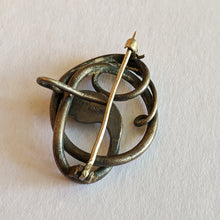 Load image into Gallery viewer, 1910s-1920s Sterling Silver Snake Brooch