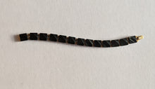 Load image into Gallery viewer, 19th c. 14k Gold Carved Onyx Link Bracelet