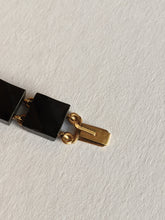 Load image into Gallery viewer, 19th c. 14k Gold Carved Onyx Link Bracelet