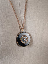Load image into Gallery viewer, 19th c. 14k Gold Onyx Star Pendant + Chain