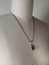 Load image into Gallery viewer, Art Deco Rhodium + Gold Plated Necklace