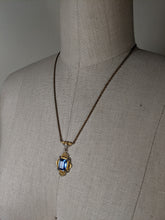 Load image into Gallery viewer, Art Deco Rhodium + Gold Plated Necklace