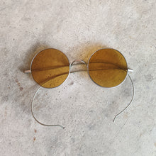 Load image into Gallery viewer, 1910s-1920s Amber Tinted Willson Glasses in Case