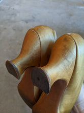 Load image into Gallery viewer, c. Turn of the Century Gold Beaded Pumps