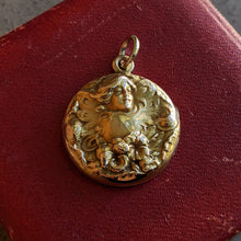 Load image into Gallery viewer, c. 1900s Art Nouveau 14k Gold Fairy Locket