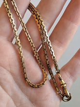 Load image into Gallery viewer, Late 19th c. Gold Filled Square Link Watch Chain