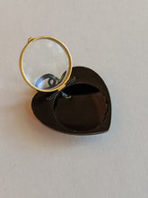 Load image into Gallery viewer, 19th c. Black Enamel Heart Locket