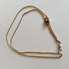 Load image into Gallery viewer, 19th c. Gold Filled Rolo Chain w/ Cameo Slide