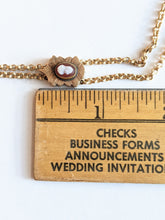 Load image into Gallery viewer, 19th c. Gold Filled Rolo Chain w/ Cameo Slide
