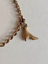 Load image into Gallery viewer, Gold Filled Charm Bracelet | Boot, Scissors, Key