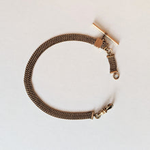 Load image into Gallery viewer, 19th c. Short T-Bar Watch Chain w/ Slide | 10.25"