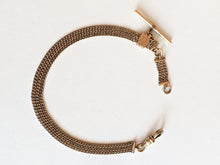 Load image into Gallery viewer, 19th c. Short T-Bar Watch Chain w/ Slide | 10.25"